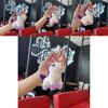 Unicorn Plush Keychain With Pearl Chain For Kids Gift And Decorative Accessories