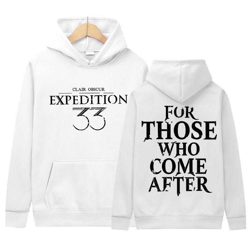 90s Retro Clair Obscur Grafická Mikina s Kapucí Unisex Oblečení Vysoce Kvalitní Fleecová Mikina Ležérní Oversized Mikiny