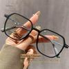 Large Oversized New Trend Reading Glasses Classic Anti-Blue Light Presbyopia Eyewear Men Women Farsighted Eyeglasses Degree+4.0