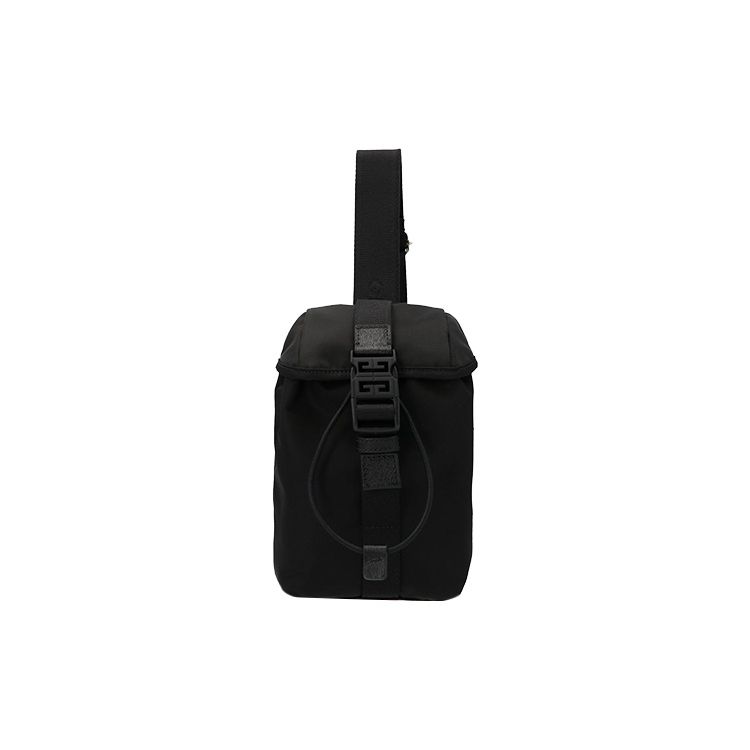 Givenchy Solid Color Fashion Trend Flap Buckle Closure Nylon Shoulder Bag Backpack Men backpack Black BKU02-CK17R-001G