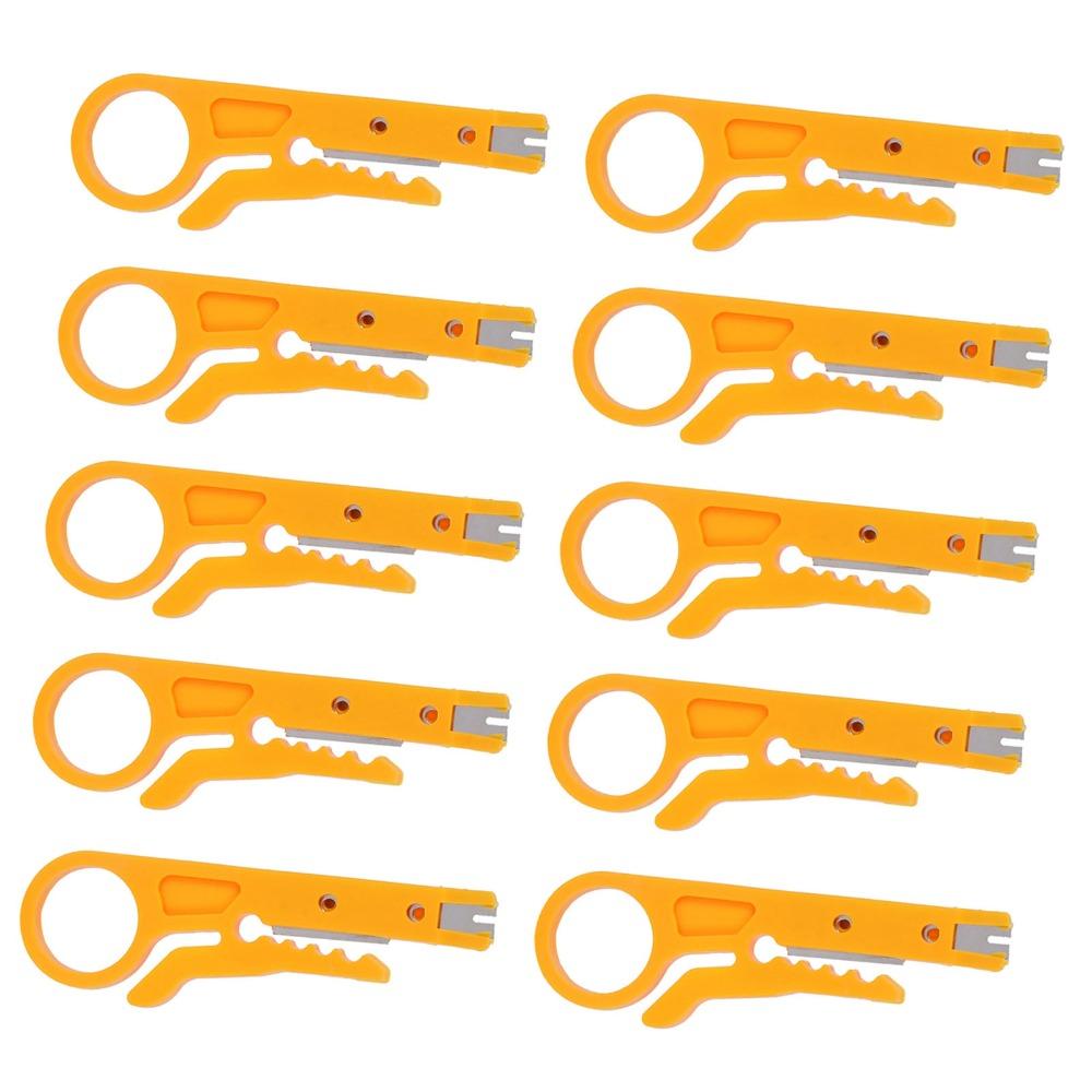 10Pcs Mini Crimping Pliers Multifunctional Cable Tool Complete Kit Network Tool  Cable Repair
