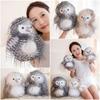 Soft Plush Owl Stuffed Doll Hairy Soft Owl Toy Cute Simulated Owl Plush Toy  Desktop Ornament