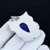 Blue Sapphire Pendant, 925 Sterling Silver Handmade Jewelry, Sapphire Silver Pendant, Party Wear Jewelry For Women's, Pendant Wadding Gift