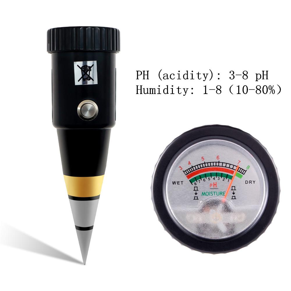 2/3/4/5 In 1 Soil PH Meter Soil Tester Flower Meter Moisture Meter Temperature Sunlight Intensity Analysis Acidity Garden Tool