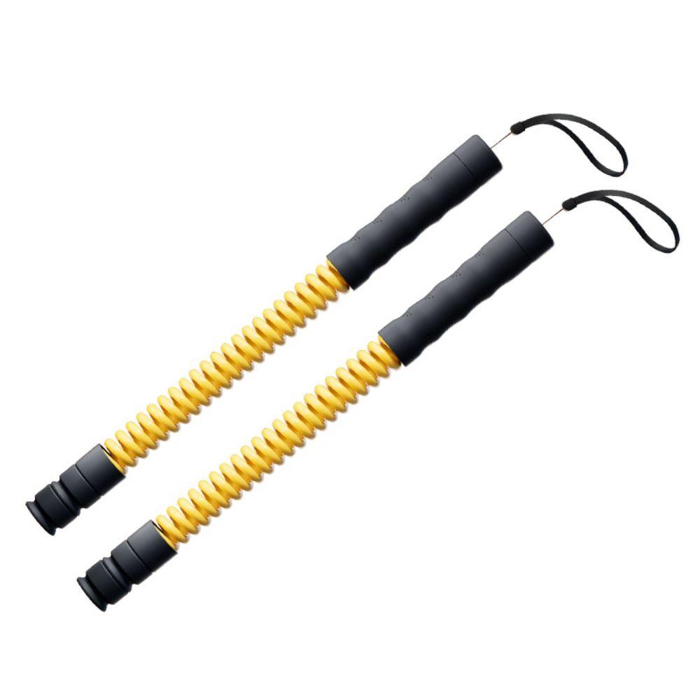 2 Pcs Non-Slip Handle Cordless Battle Rope Power Training Rod Full Body Workout