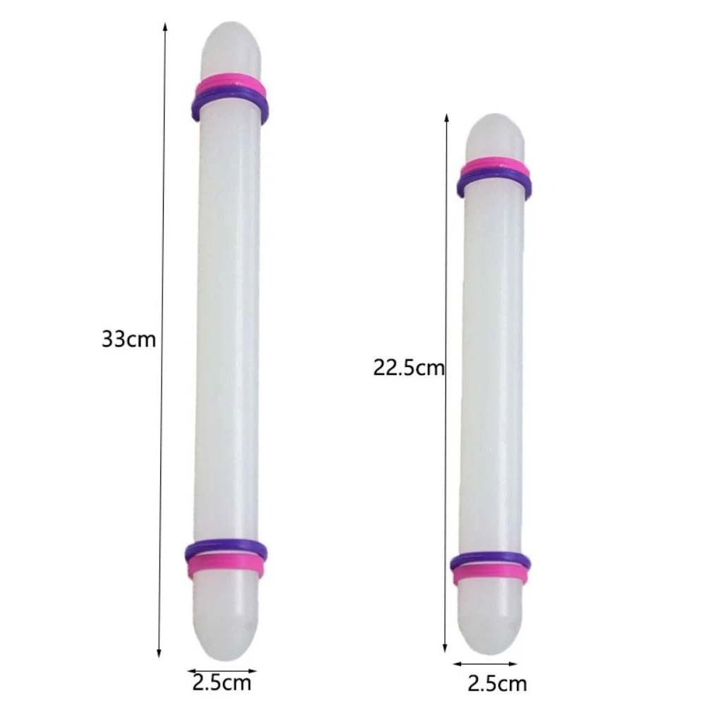 With Anti-slip Band Biscuit Rolling Pin PP Plastic Rolling Pin Dough Roller Fondant  Baking Tool