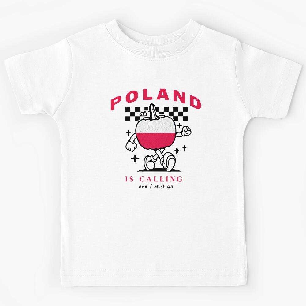 Poland Is Calling and I Must Go Hoodie | Funny Polish Travel Design | Retro Streetwear Poland Kids T-Shirt 160