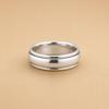 925 Sterling Silber Spinner Ring, Minimalistischer Breiter Bandring, Handgefertigter Meditationsring, Unisex Silberne Ehering, Moderner Statement Schmuck