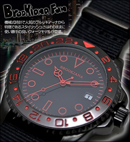 [Brookiana] Wristwatch BA1702-BKPK Black