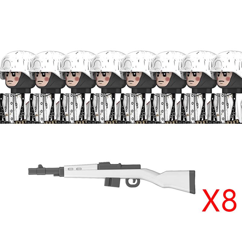 High-Quality Ww2 High-Quality Germany High-Quality Winter Military figure Army style High-Quality Army High-Quality Building High-Quality Blocks