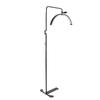 LED Half Moon Floor Light Remote Aluminum Adjustable Standing Lash Lamp for Lash Extensions