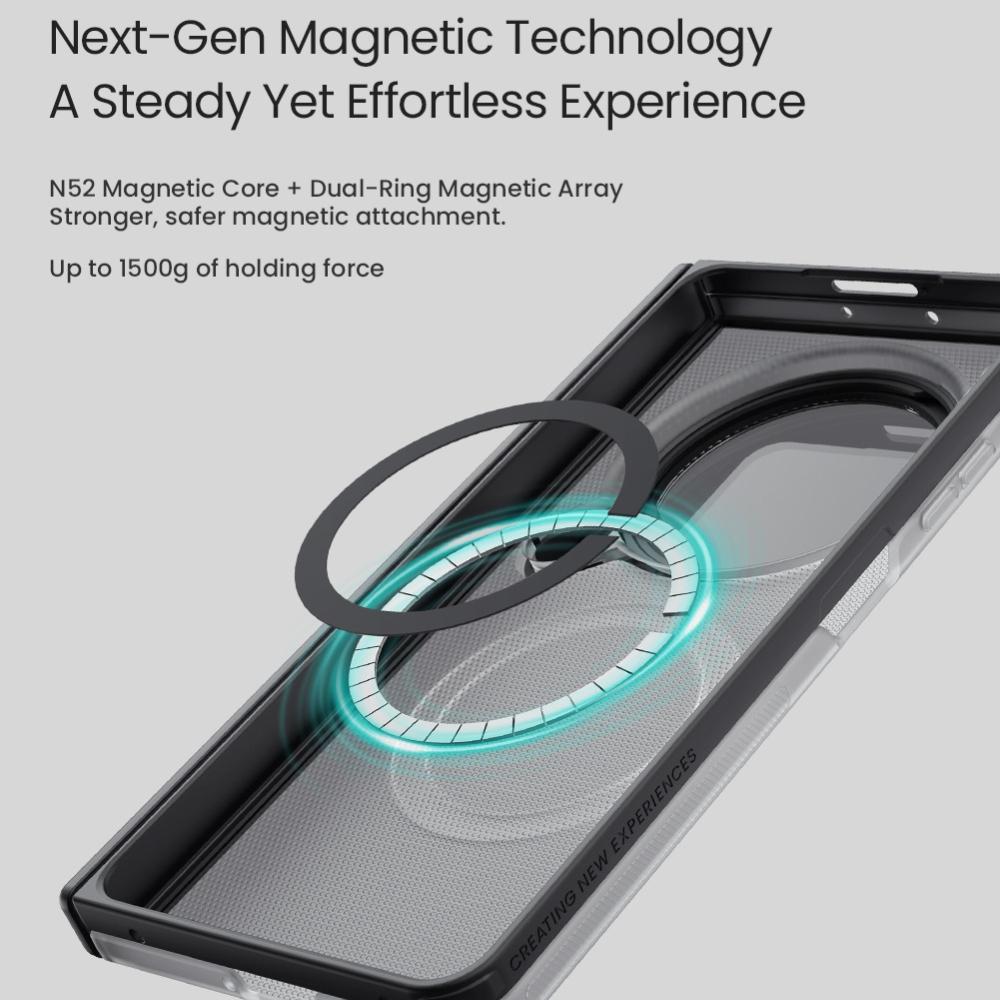 Nillkin for OPPO Find N6 Case Super Frosted Shield Prop Magnetic Cover Camera Flip Mount Ultra Thin Matte PC Anti Shockproof Back Cover