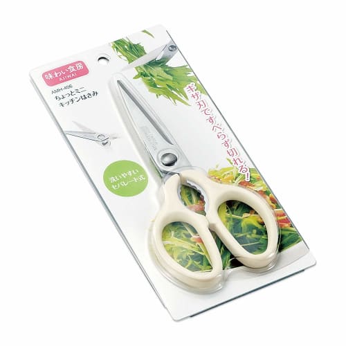 Shimomura Kogyo Ajiwai Shokubo Mini Kitchen Scissors AMH-406
