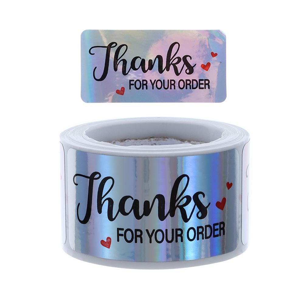 120PCS Thank You For Your Orders Stickers Sealing Labels Small Business Packaging Decals Gifts Wrapping Party Crafts Supplies