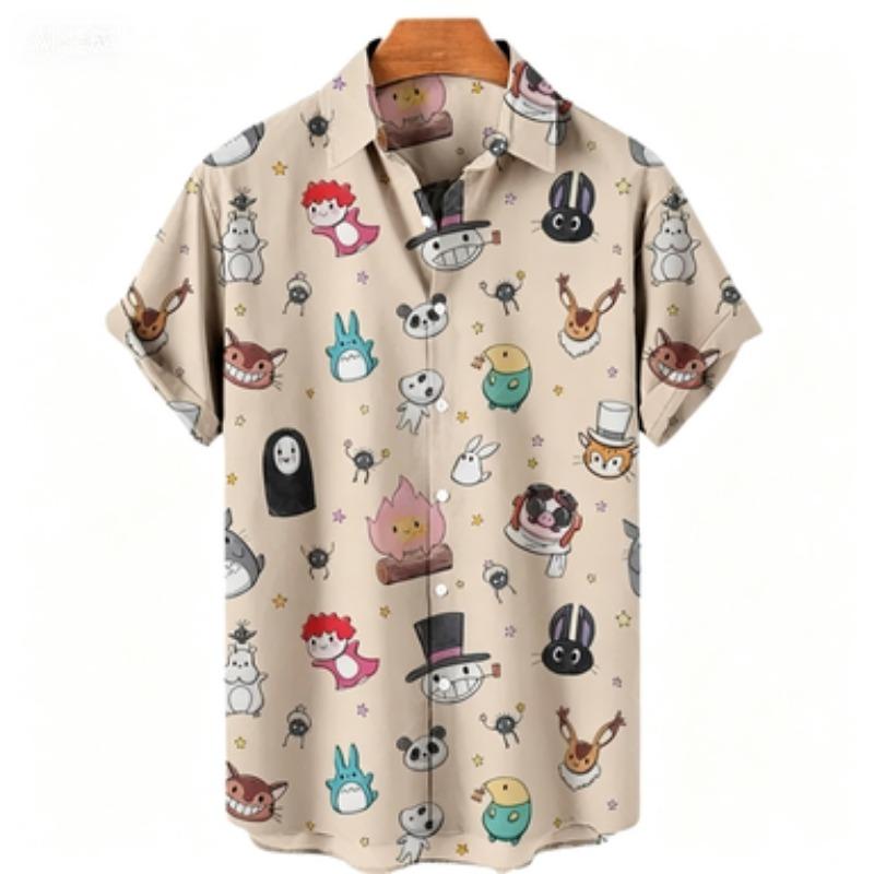 2026 Summer New Unisex 3D Digital Printed Anime Cute Pattern Shirt