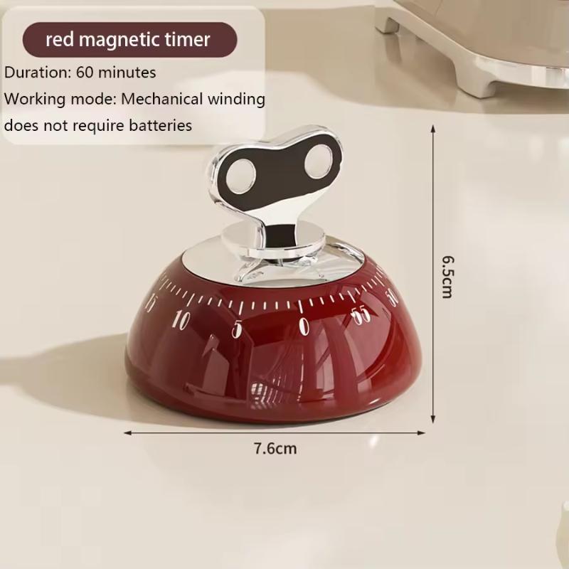 Kitchen Magnetic Timer-Mechanical Countdown Timer with Alarm, Colorful Cooking Timer for Baking & Meal Prep