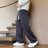 Men's Winter Casual Plus Velvet Thick Pants Straight Trousers Sweatpants Fleece Track Pants Outdoor Korean Clothes
