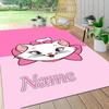 Custom Name Pink Aristocats Name Carpet Rug Customizable Soft Washable Anti-Slip Home Living Room Sofa Mats Personalized Rug. 0909417
