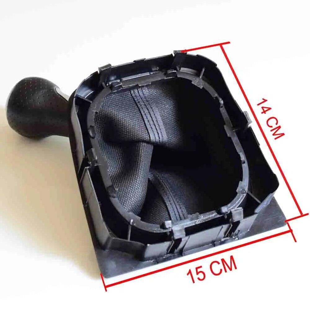 5/6 Speed Stick Gear Shift Knob With Leather Boot Collar Case For Volkswagen VW Golf 5 V MK5 MK6 Jetta 2005-2014 Car Stying