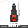 A ABSOPRO Car Fuel Line Hose Quick Release Connector Straight 5/16" 7.89mm SAE To