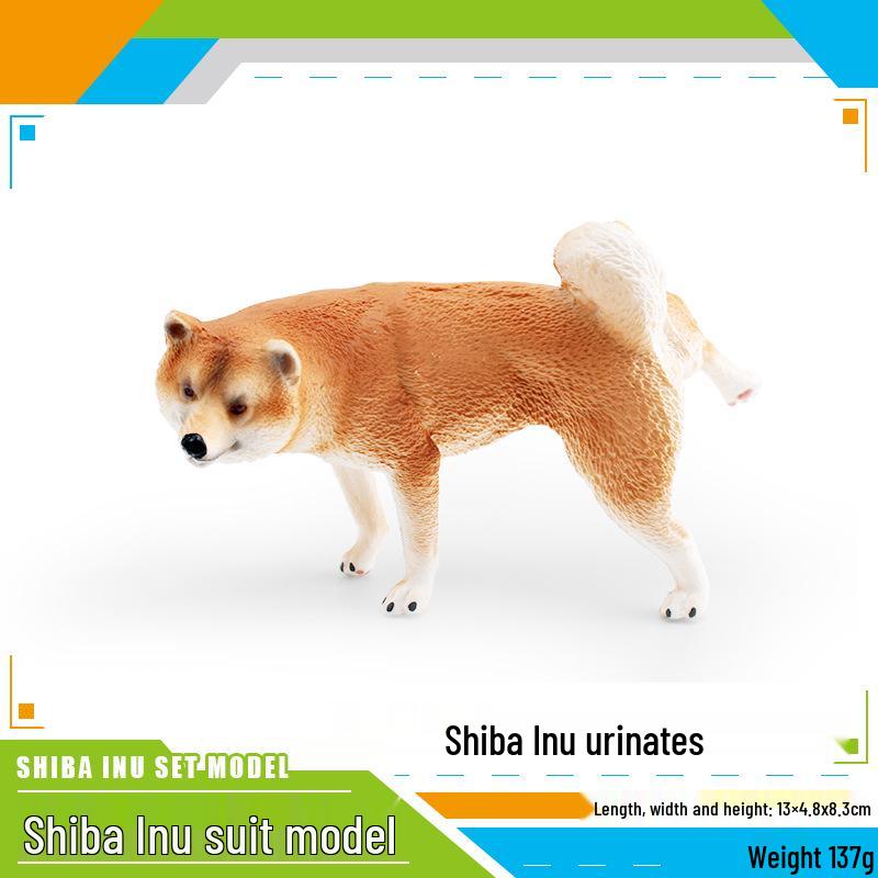 Pug Dog Model Toy for Children's Cognitive Play and Decoration