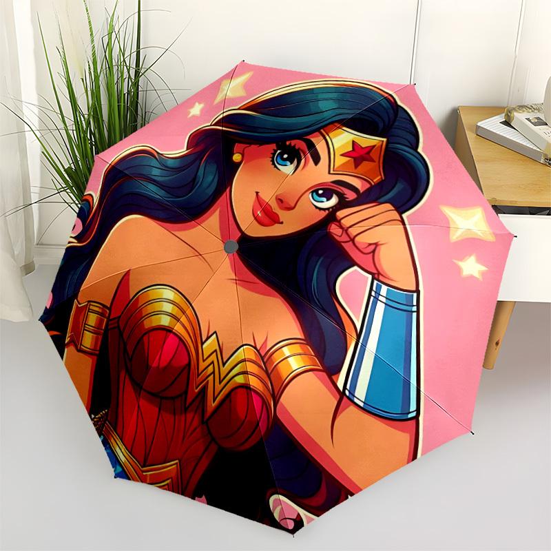 

1pc Wonder Woman, Superhero Automatic Open/Close Umbrella - 8-Rib Stability - All-Season Everyday & Formal Use yy251022033