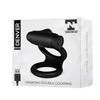 Denver Double Ring with Bullet Vibrator USB Silicone Black