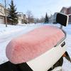 1Pc Winter Warm Electric Bicycle Seat Cushion Cover Plush Soft Bicycle Bike Seat Pad Protector Cover Cycling Cushion Accessories