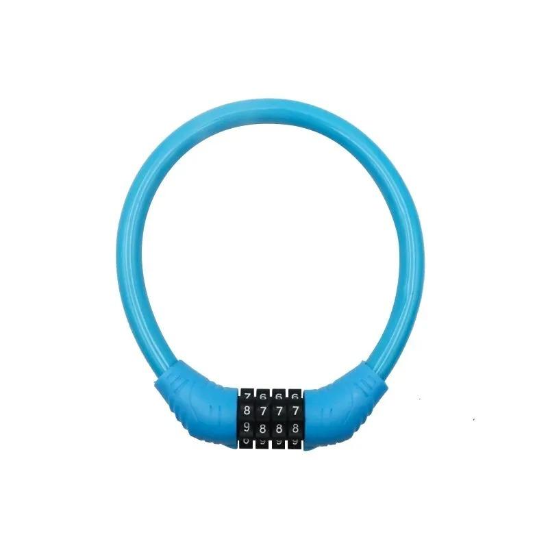 Bicycle lock anti-theft 4-digit password road bicycle safety lock portable bicycle number lock accessory combination padlock