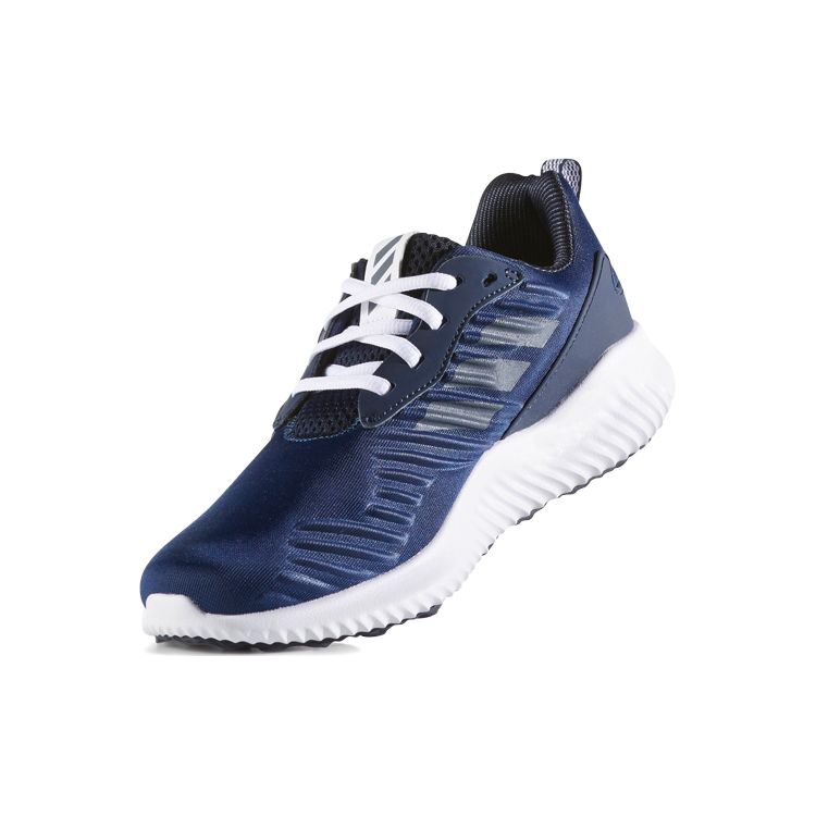 Adidas Alphabounce Rc Simple Fabric Shock Absorption Non-Slip Low-Top Marathon Running Shoes Women Sneakers Blue White B42654