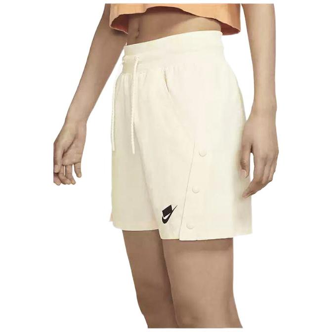 Nike Side Button Training Woven Fitness Shorts Women Shorts White DC5487-113