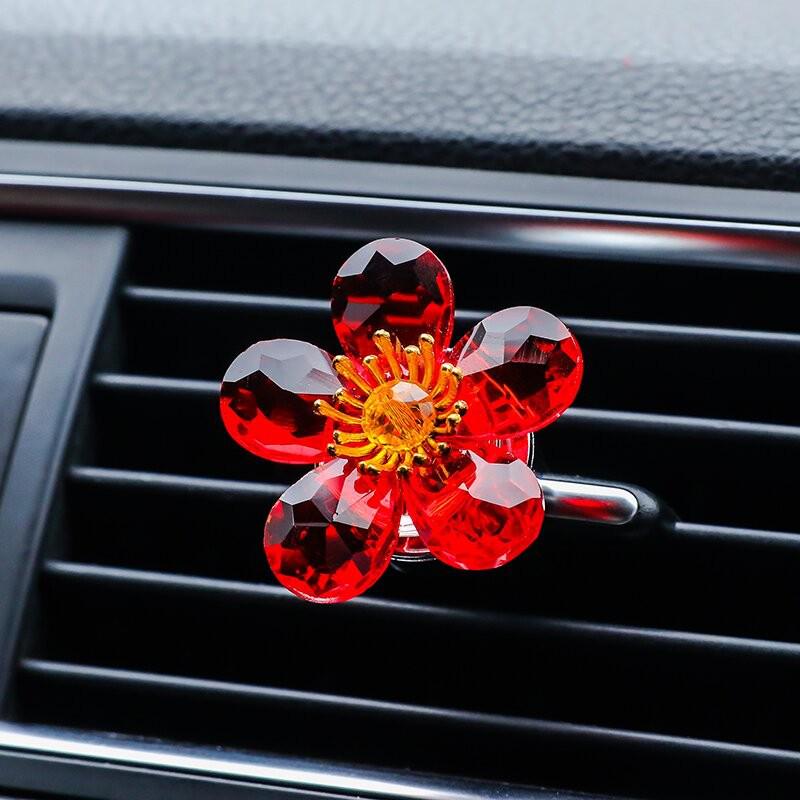 Little Flower Luxury Car Vent Perfume - Creative Aromatherapy Ornament for Air Conditioning