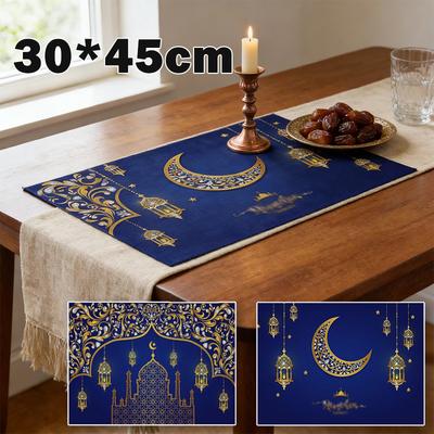 2026 Ramadan Kareem Tablecloth Eid Mubarak Decoration For Home Dining Islamic Muslim Party Supplies Festival Gift