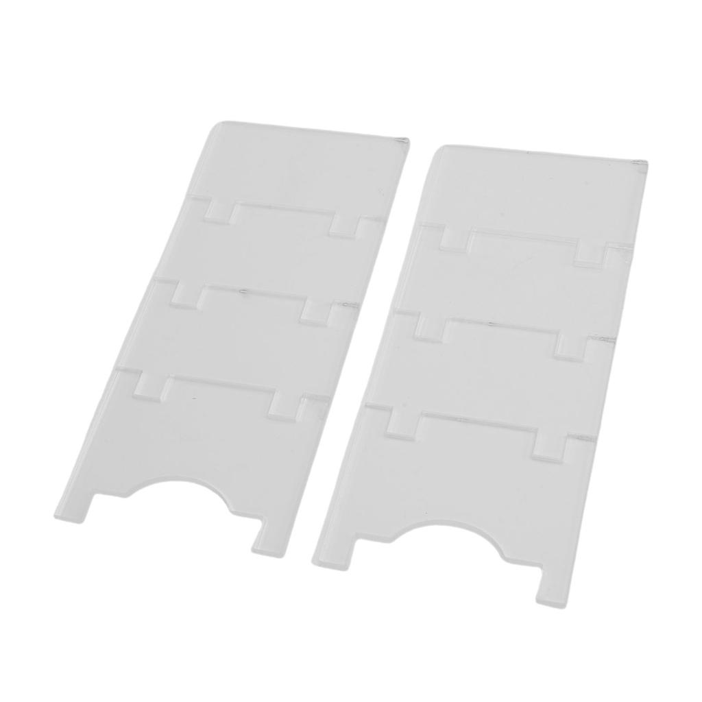 2 Set Furniture Wall Spacer Clear Acrylic Adjustable Couch Wall Stopper for Square Round Legs