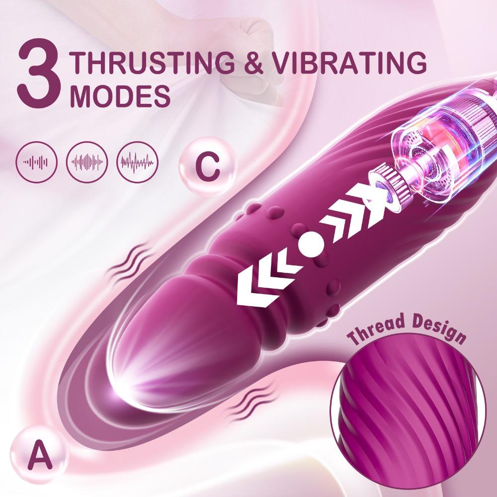 4 in 1 Rose Vibrator Clitoral Sucking Licking Massager Female Masturbation Adult Toy