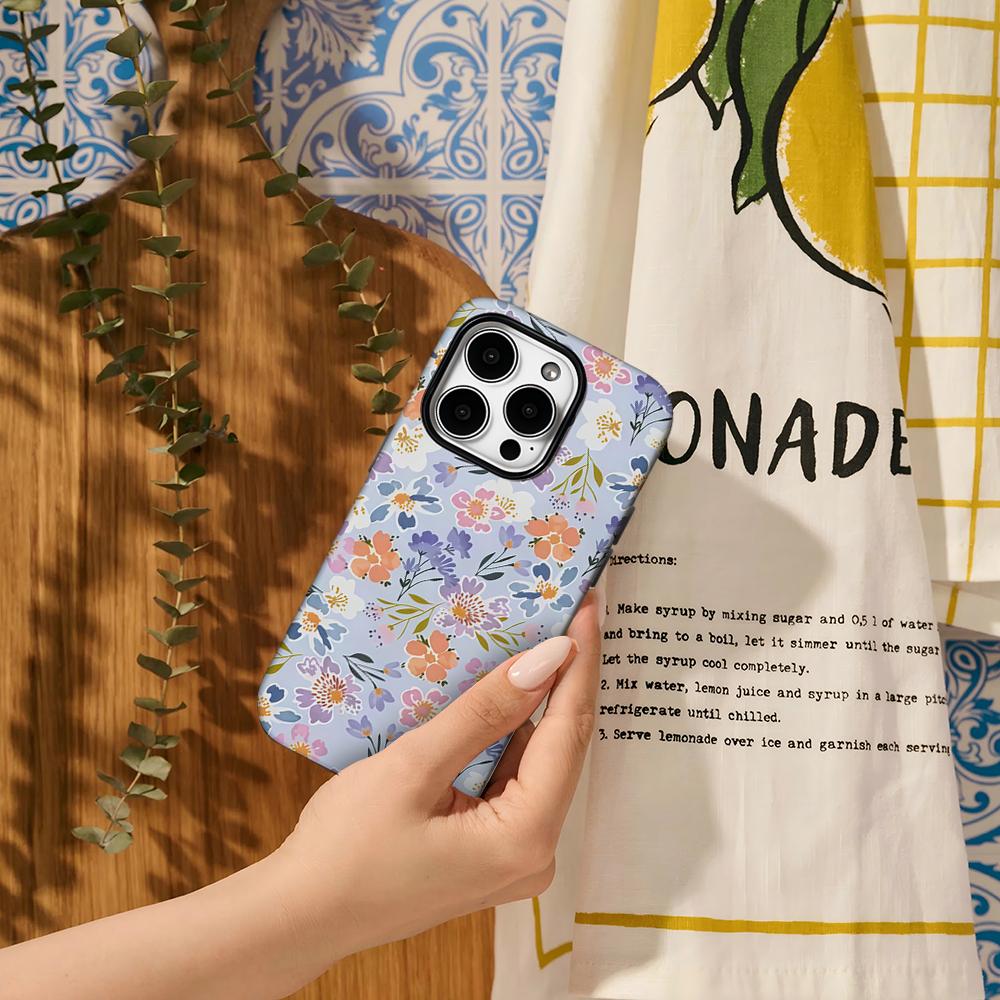 Poppy Meadows Phone Case for IPhone 16 15 14 13 12 11 X XS XR XSMAX 7 8 Pro Max Plus Double-layer Back Cover