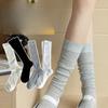 Ballet-style Calf Socks for Women In Summer, Thin and Slimming, Mesh Breathable, Grey Long Pile Socks for Summer