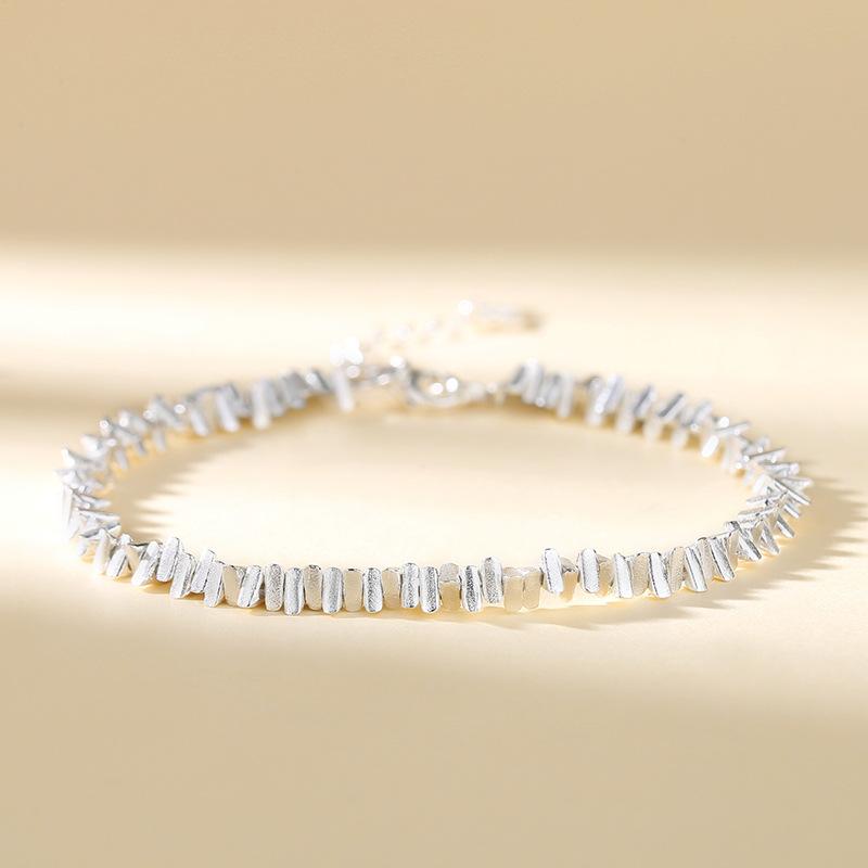 

999 серебряных монет, несколько пар браслетов, чистое серебро, нишевый дизайн, универсальный браслет Instagram в античном стиле, геометрический лучший друг S925