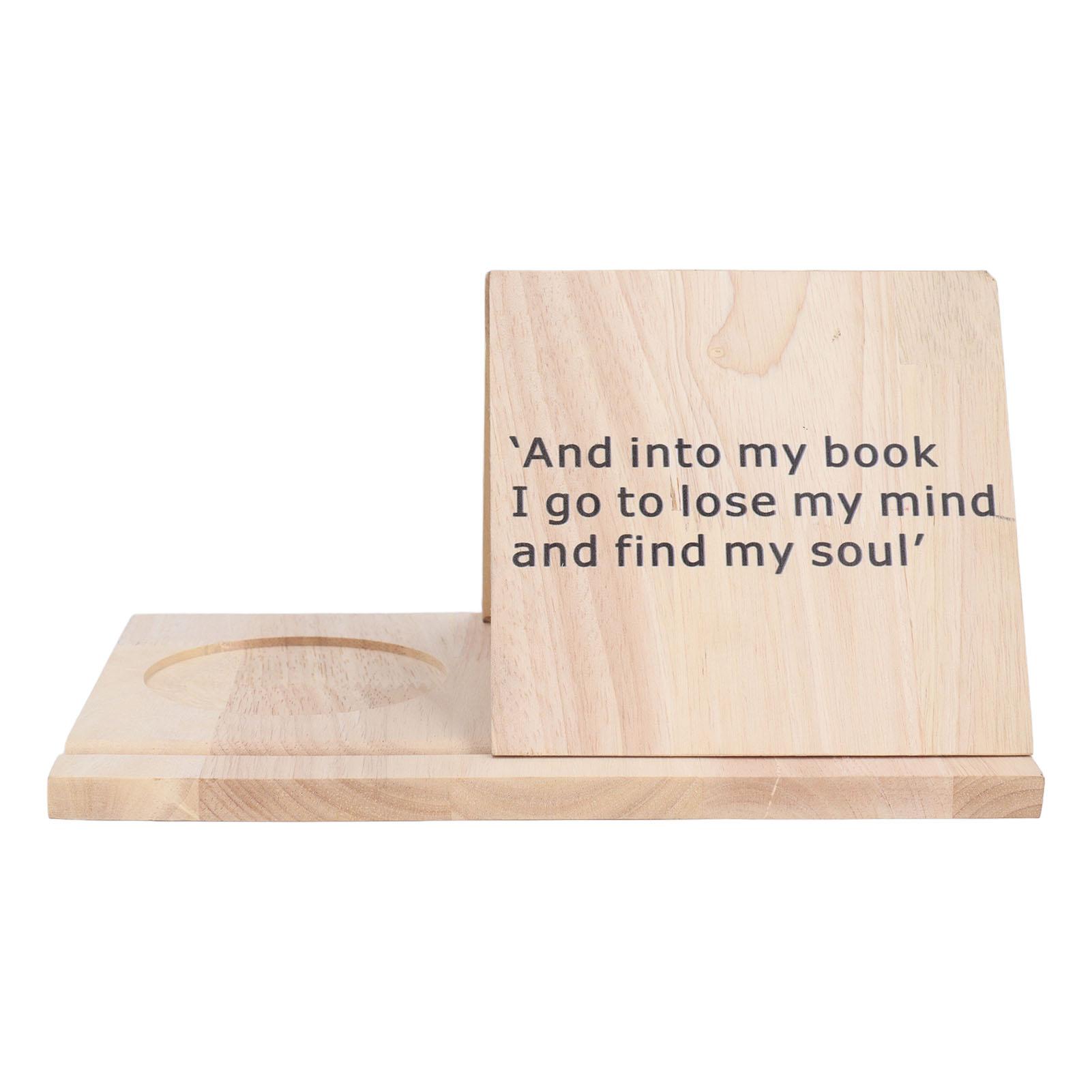 

Подставка для книг из сосны с подстаканником для спальни