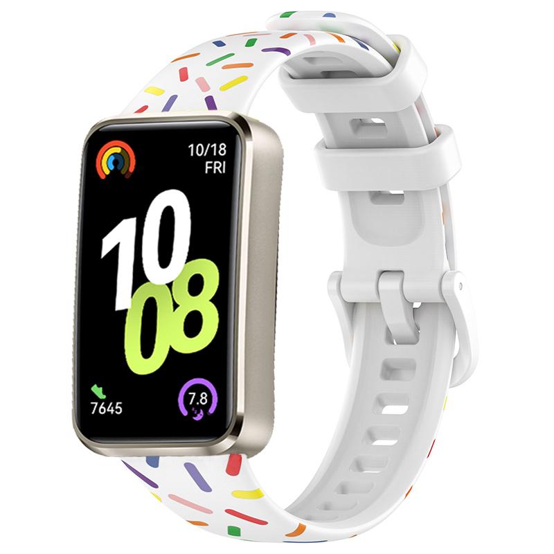 

Soft Printed Silicone Strap For Huawei Band 10 Sports Smartwatch Comfortable Bracelet Belt For Huawei band 9/8 Correa Accessory For Huawei Band 10