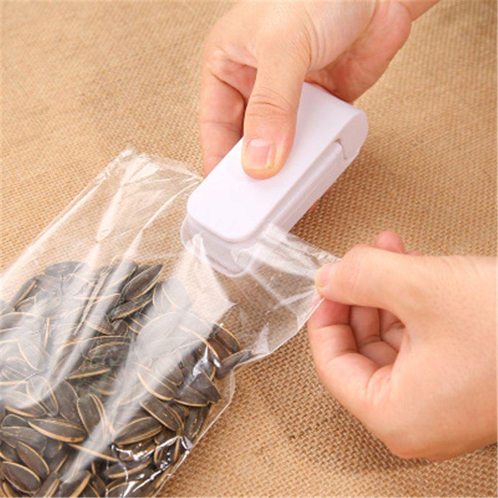 

New Machine Bag Clip Heat Sealing Impulse Sealer Plastic Portable рожевий
