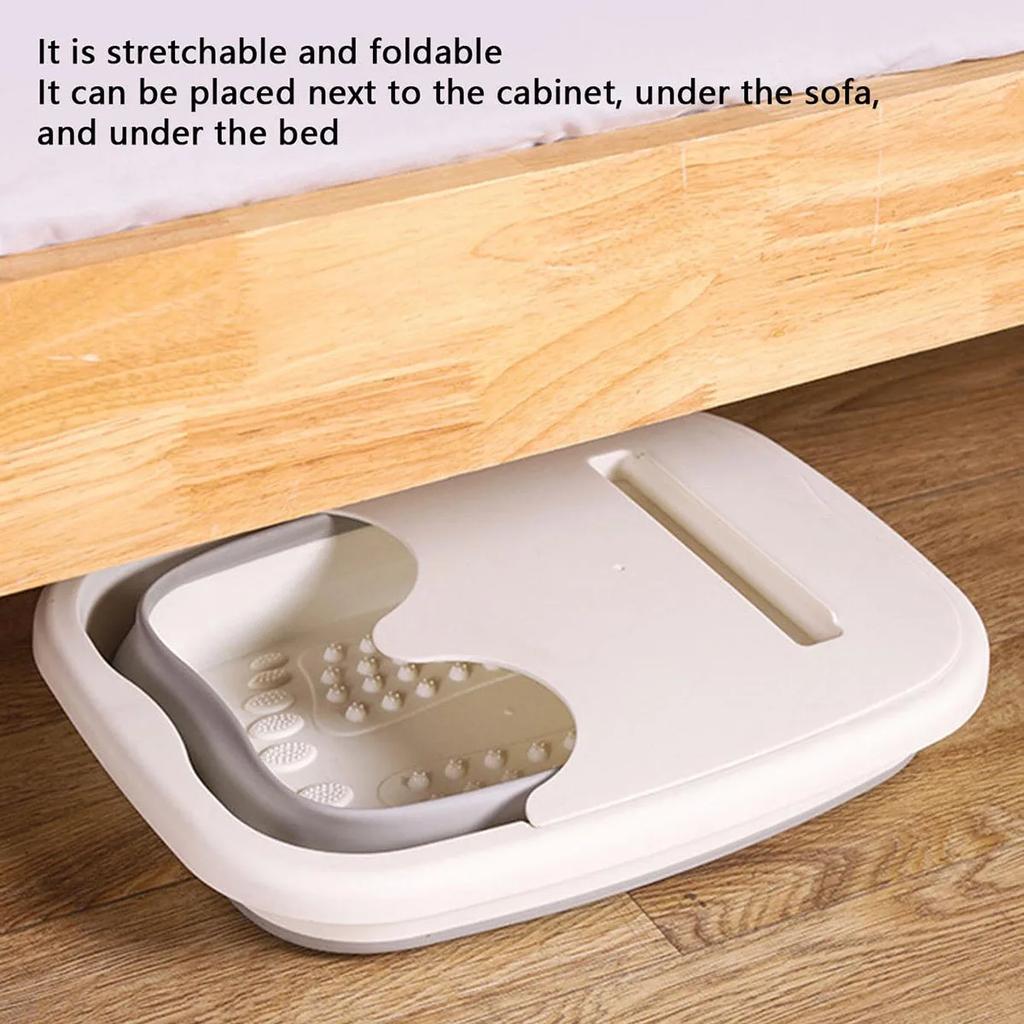 1pc Collapsible Foot Bath Basin, Foldable Foot Soaking Bucket, Foot Spa Bath Bucket Tub, Plastic Foot Basin