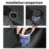 For Tesla Model YL 2025 Third Row Water Cup Holder, Car Beverage Rack Drinks Storage Tank Slot, Silicone Interior Accessories