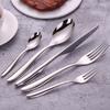 6/16/20/24Pcs Sliver Tableware Stainless Steel 304 Cutlery Set Western Knife Fork Spoon Mirror Dinner Set  Elegant Flatware