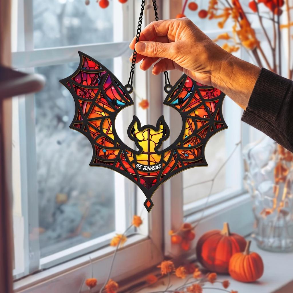 Halloween 2D Acrylic Hanging Sign for Party Decor, Window or Wall Decoration