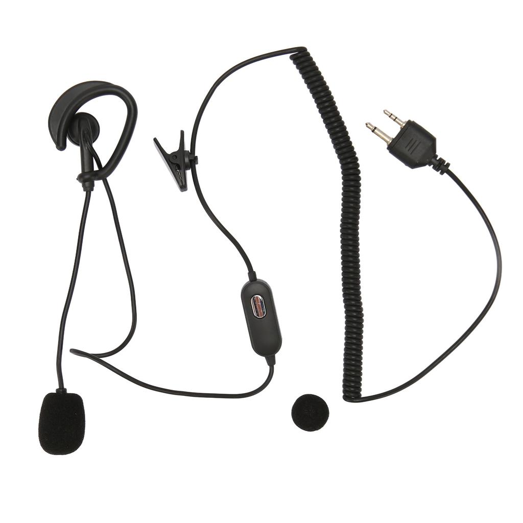 Walkie Talkie Headset PU Wire Great Sound Quality Easy to Use 2 Way Radio Earpiece for Midland