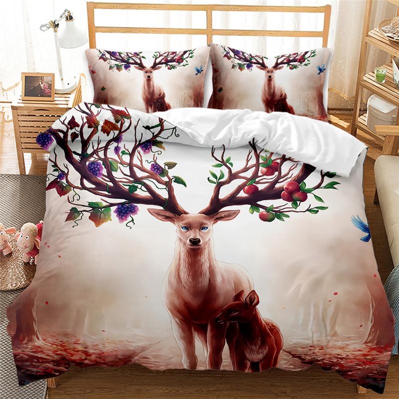 Panda Tiger Bedding Set 3D Printed Animal Duvet Cover Twin Full Queen King Double Uk Supking Sizes Bed Linen Pillowcase