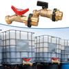 Sturdy Brass Rainwater Tap Connectors for Home Renovations Pipe Fittings Water Accessories with Random Gasket Color