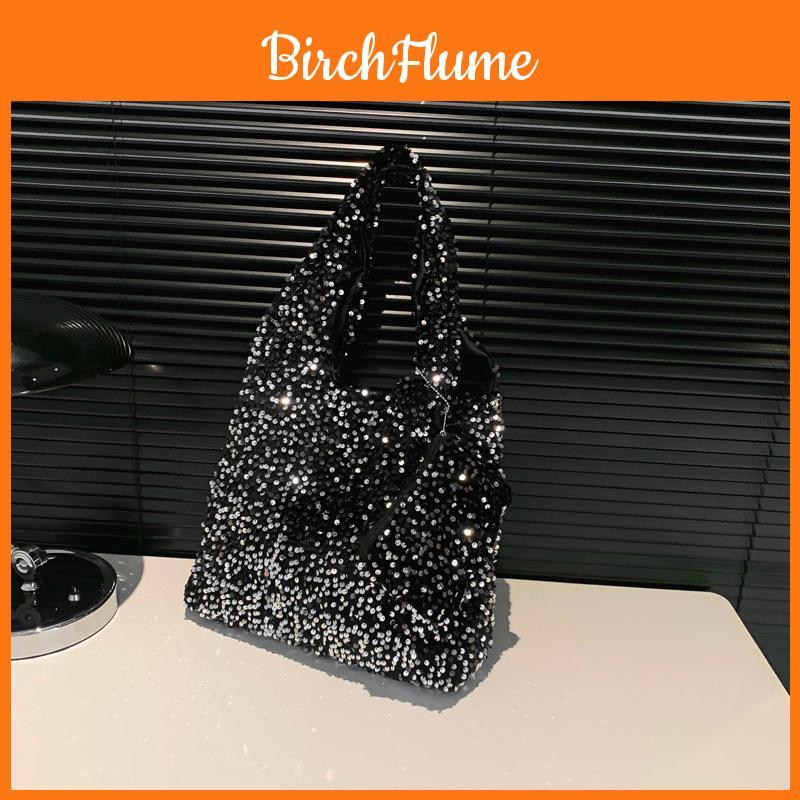 Small Sparkle Large Capacity Tote Bag For Women With Polyester Material For Daily Office Use