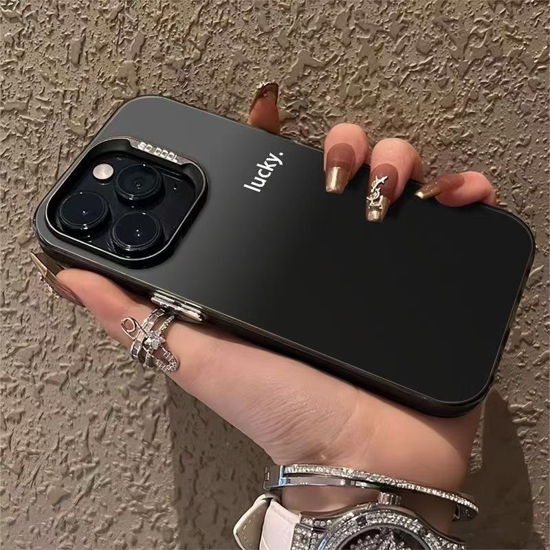 Simple lucky case suitable for Apple 16 phone case iPhone 14 premium 15 Pro English 13 gradient 12 lucky 17